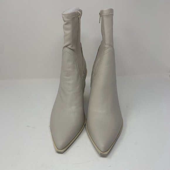 Steve Madden Thorn THOR07S1 Ankle Boots Women 11 Bone Pointed Toe Side Zip S0538 - Picture 6 of 14